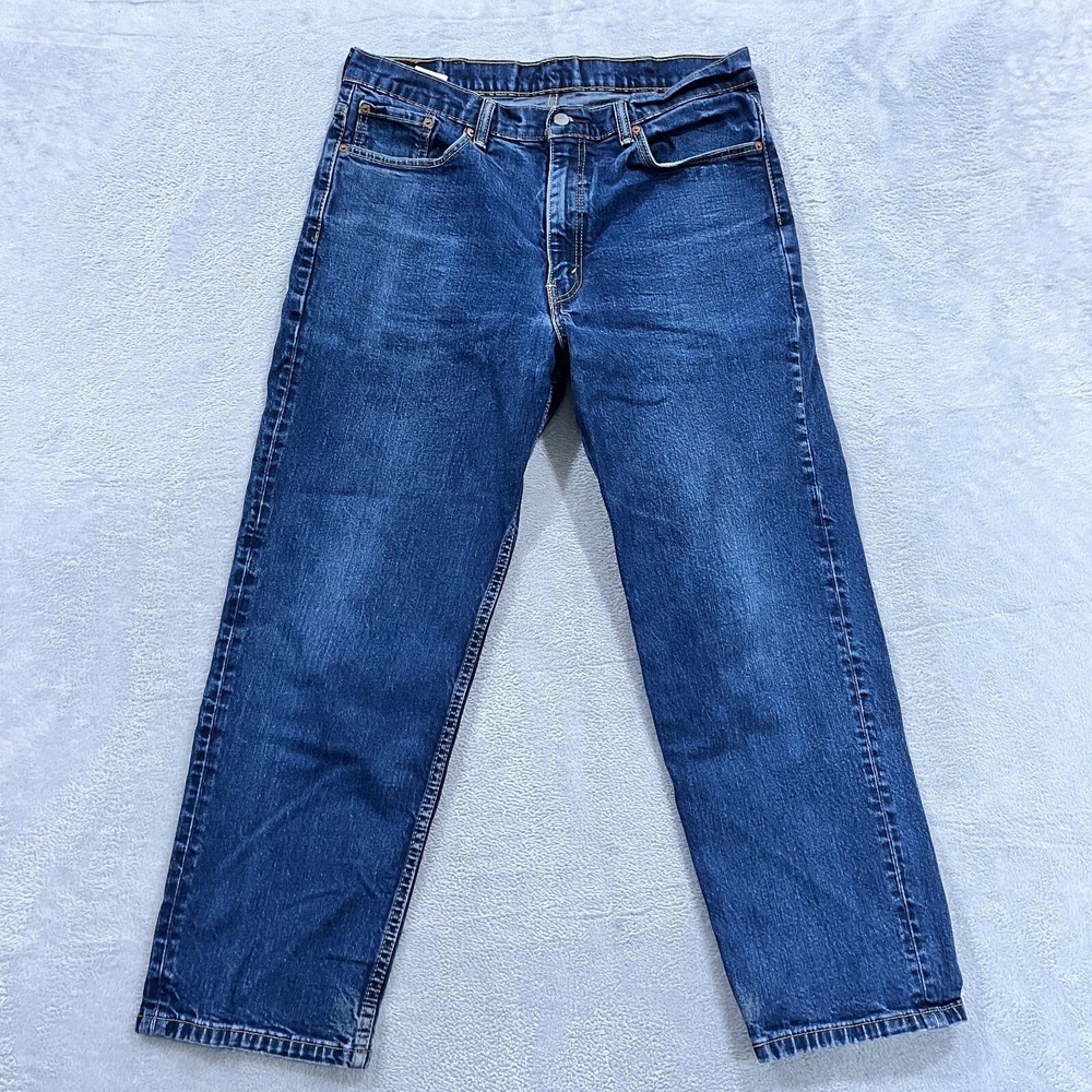 Levi's 550 Jeans Men's 35x30* Tapered Leg Denim Relaxed Fit Blue Jeans